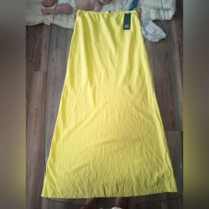 Wild Fable Bright Yellow A-Line Skirt